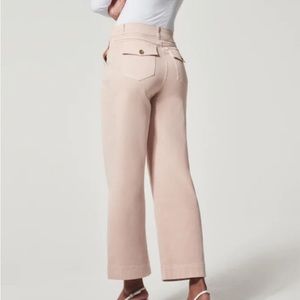 SPANX Stretch Twill Cropped Wide Leg Pant